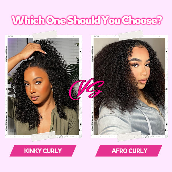Kinky Curly vs. Afro Curly