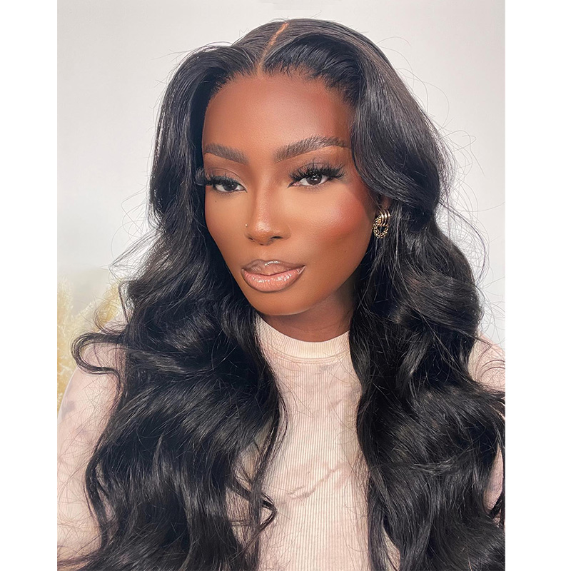 Ready To Wear Wigs Wear Go Body Wave Lace Front Wigs Pre Cut HD Lace Glueless Wig