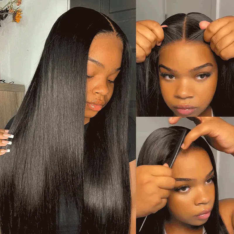 8th Anniversary Flash Sale 7X5 Glueless Straight Lace Wig