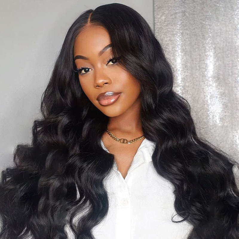 ISEE Body Wave Wear Go Glueless Lace Closure Wig Pre Cut HD Lace with Natural Hairline