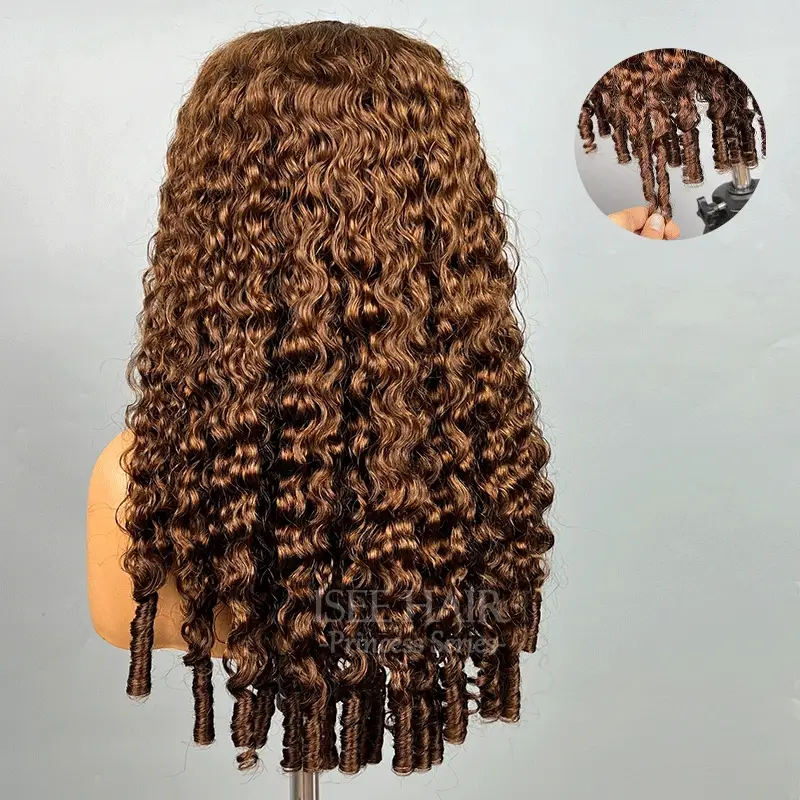 ISEE New In M-Cap 9x6 Brown Burmese Curly Wear Go Glueless Wig 250% Density with InvisiFit Strap | Pre-Sale