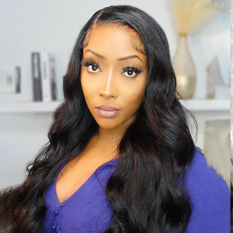 ISEE Body Wave Wear Go Glueless Lace Closure Wig Pre Cut HD Lace with Natural Hairline