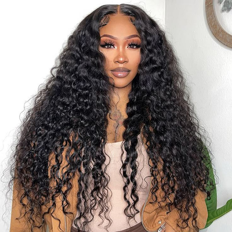 ISEE Wear Go Loose Deep Lace Closure Wig with Pre Plucked Hairline Pre Cut HD Lace Glueless Wigs