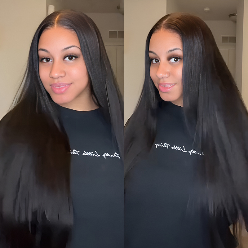 Ready To Go Wear Go V5 | Tiny Knots Pre Bleached Upgraded Straight Glueless HD Lace Wig