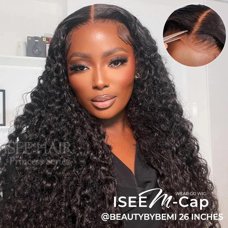 Ready To Go M-Cap Water Wave 9x6 Pre-Bleached Tiny Knots Pre-Plucked HD Lace Glueless Wig