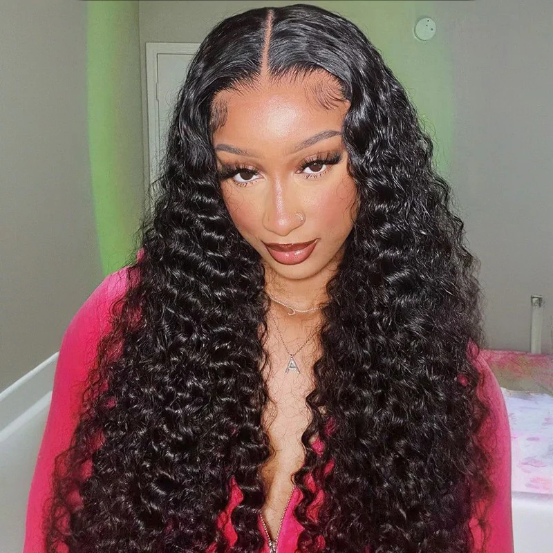 M-Cap Deep Curly 9x6 HD Lace Wear Go Glueless Free Part Wig