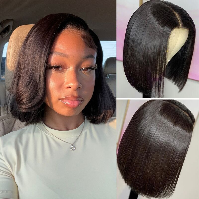 10 inch Glueless Bob Straight Wig