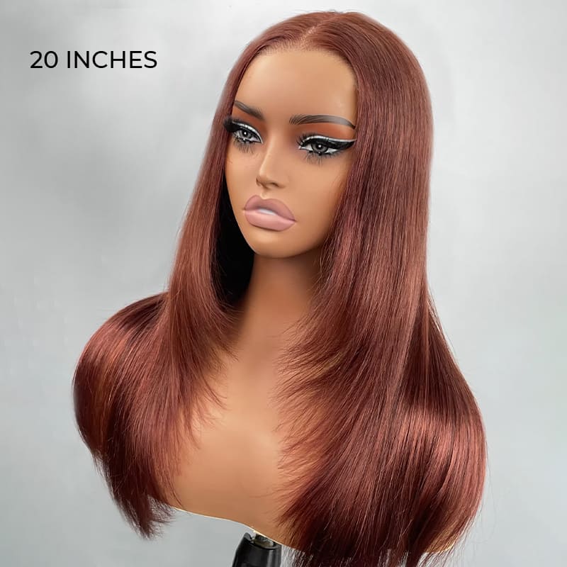 ISEE Layered Cut Straight 6x4 Wear Go Wig Pre-Cut Glueless HD Lace Wig