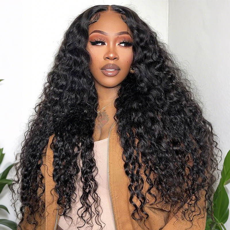 Members-Only Flash Sale Water Wave 13x6 Lace Front 180% Density Wig Pre Plucked Human Hair Wigs
