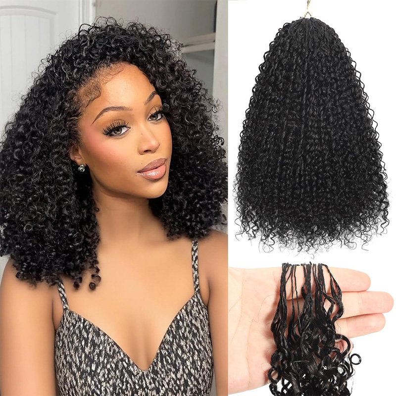 Kinky Curly Crochet Human Hair