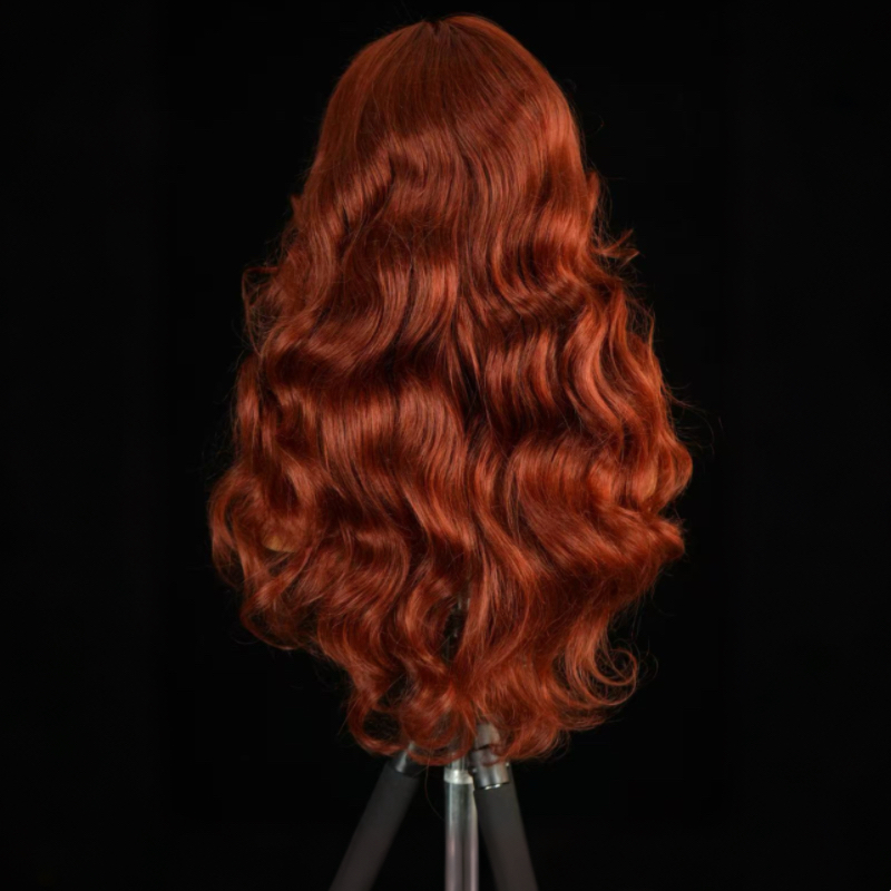 ISEE New In Layered Cut Body Wave Reddish Brown & 99J Burgundy 7x5 Wear Go Wig Pre-Cut Glueless HD Lace Wig