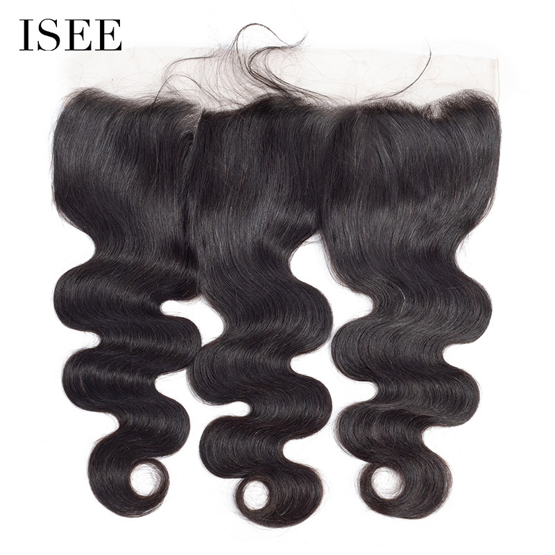 ISEE HAIR 13*4 Lace Frontal for All Hair Textures, Single Frontal with Pre Plucked Natural Hairline