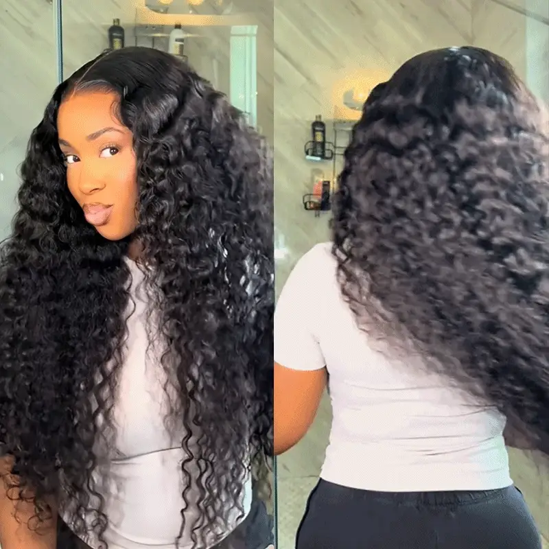 ISEE HAIR U Part Wig Human Hair Body Wave Upart Wigs Natural Color For Women Glueless wigs
