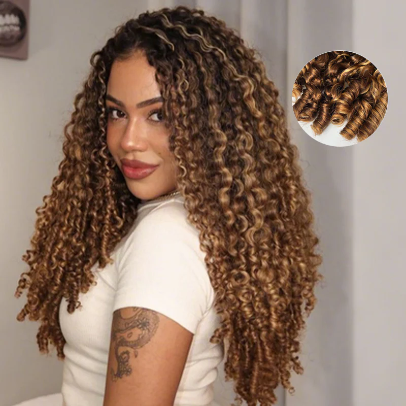 [WEAR GO HALF WIG] ISEE New In Highlight Burmese Curly Half Wig InvisiFit Strap Flip Over Wig | Pre-Sale