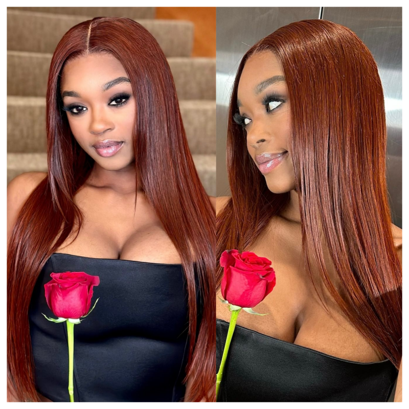 Reddish Brown Color Fall color wigs