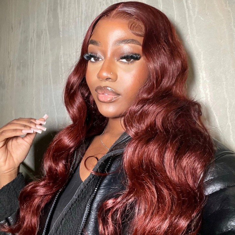 Isee Wear Go Reddish Brown Body Wave Glueless Wig 