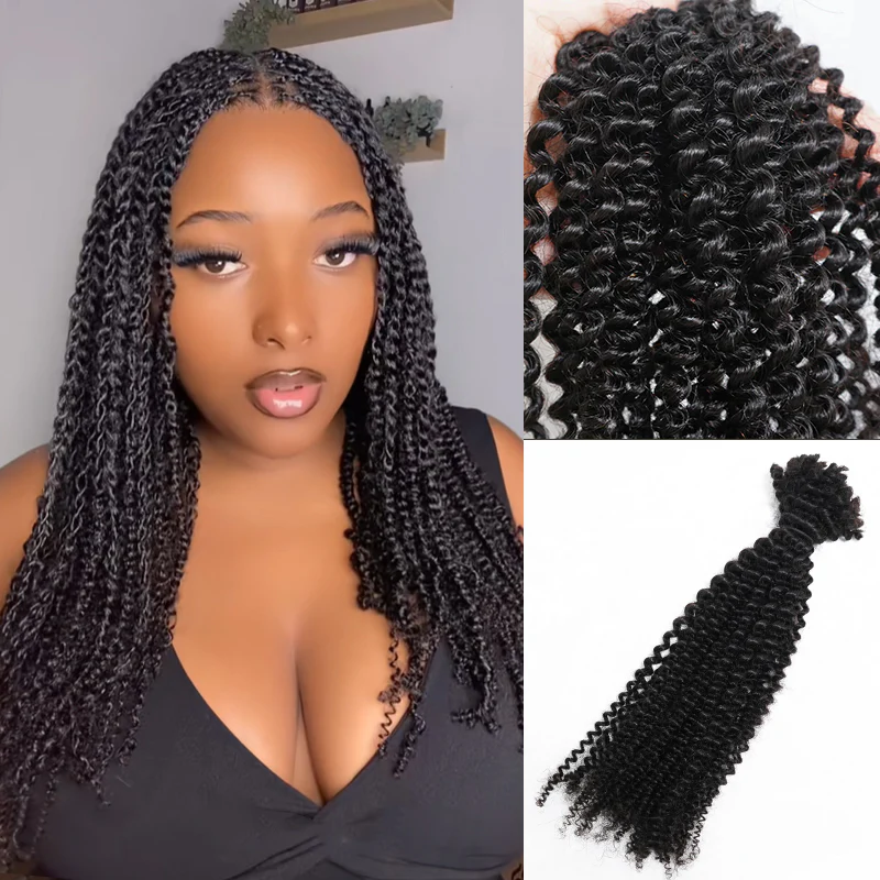 ISEE Afro Curly Bulk Hair 100% Human Hair for Seamless Braids & Realistic Locs | Pre-Sale