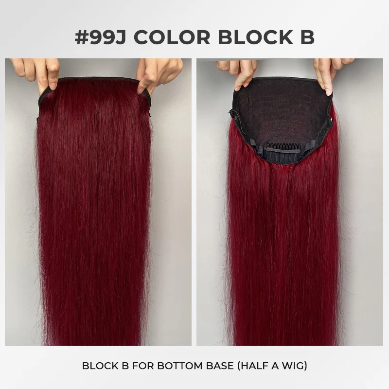 ISEE Block B 99J Color Straight Bottom Base for Block Wigs