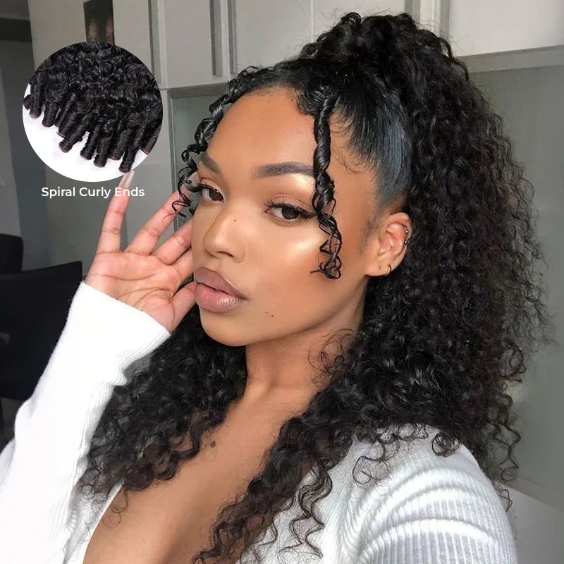 Burmese Curly Ponytail With Adjustable InvisiFit Strap