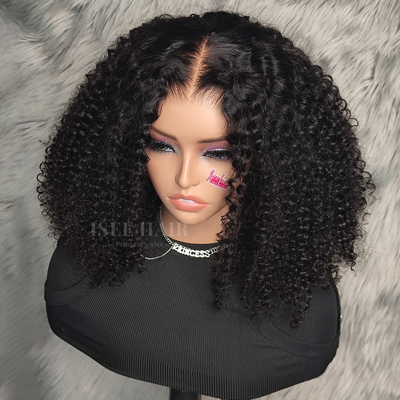 kinky curly glueless bob wigs