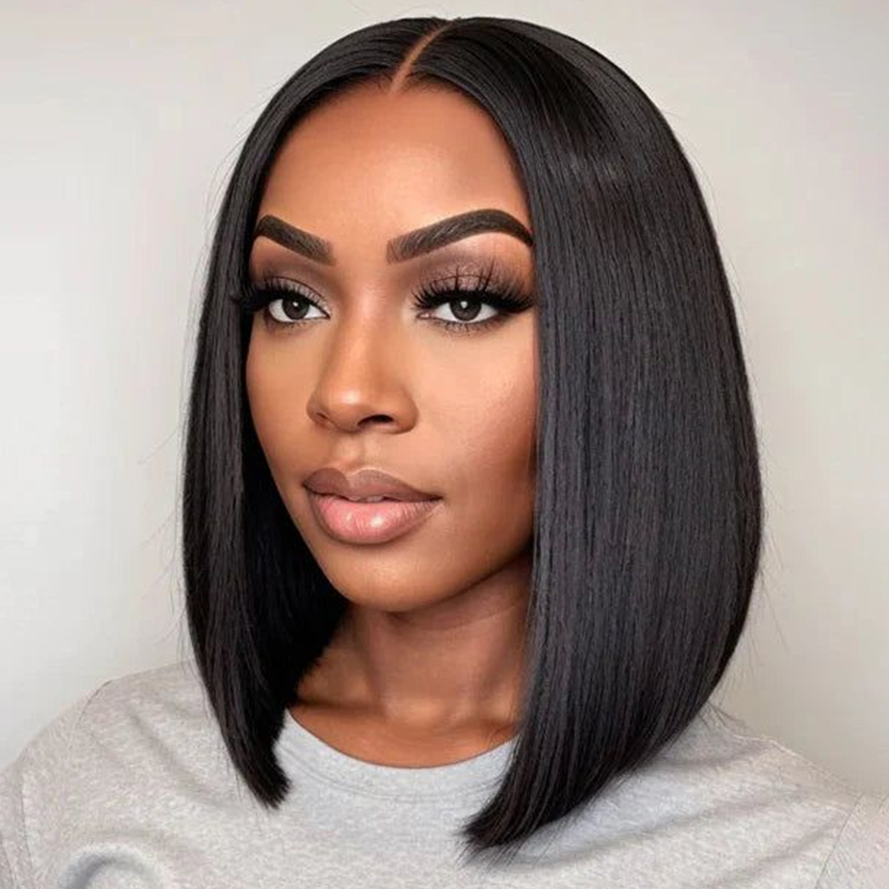 ISEE Wear Go Classic Yaki Straight 7x5 HD Lace Glueless Wig Pre-Bleached Tiny Knots