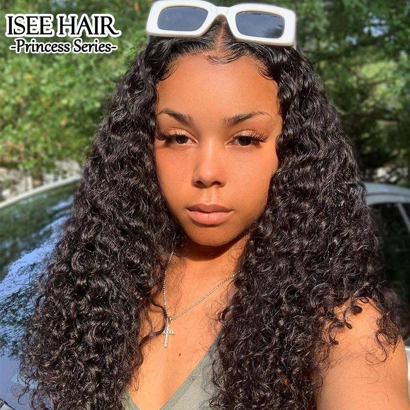 Water Wave Lace Front Wig Pre Plucked Human Hair Wigs