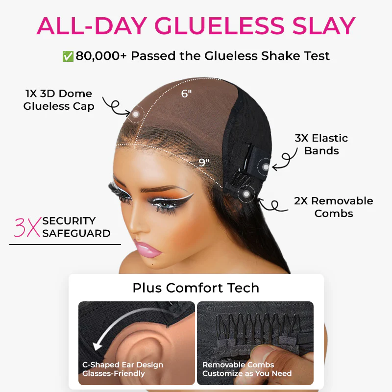 ISEE M-Cap Wear Go Loose Deep 9x6 Pre-Bleached Tiny Knots Pre-Cut HD Lace Glueless Wig