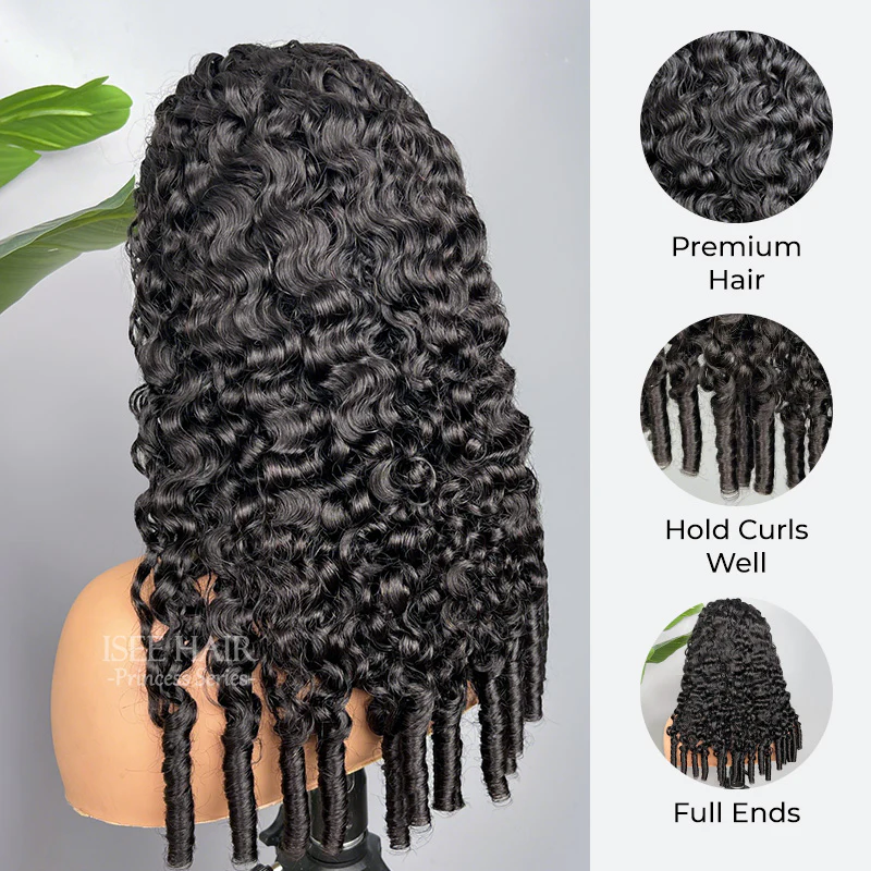 Burmese Curly Human Hair Wear Go Wig