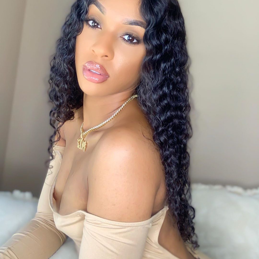 ISEE HAIR New Arrival Upart Wig , Natural Black Deep Curly Wigs