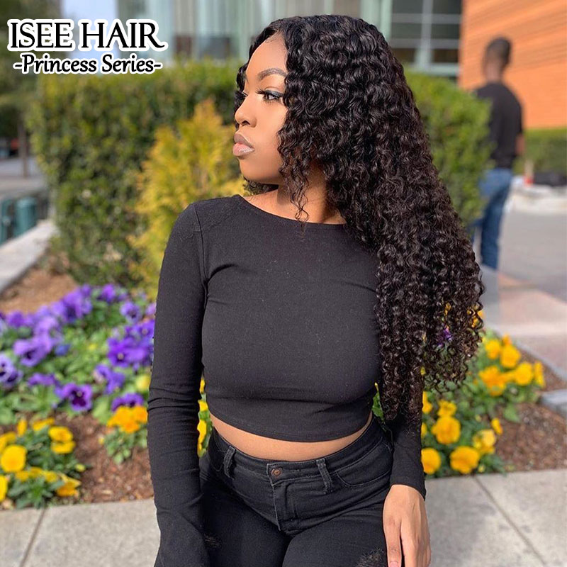 ISEE HAIR 10A Grade 100% Human Virgin Hair Water Wave Bundles with Closure Deal