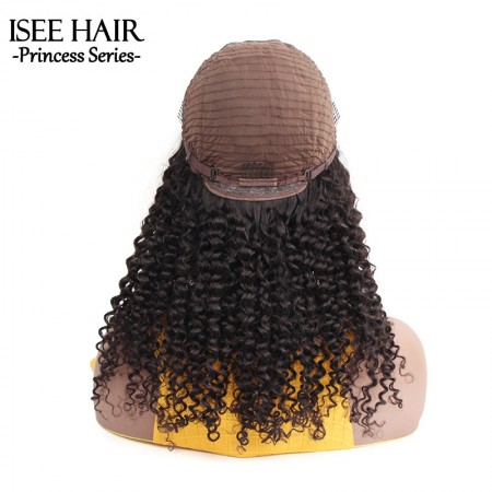 ISEE HAIR New Arrival Upart Wig Natural Black Kinky Curly Wigs