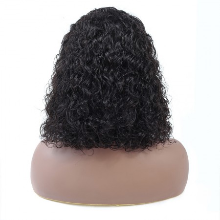 Short Curly 13*4 Lace Bob Wigs Water Wave Lace Front Wig | ISEE HAIR 