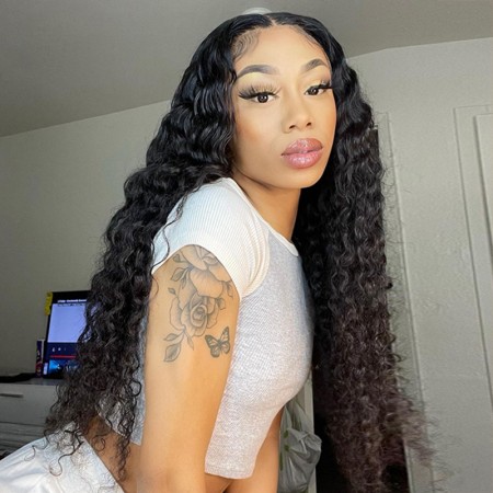 Invisible HD Lace Wig Deep Curly Melt Lace Wig | ISEE HAIR