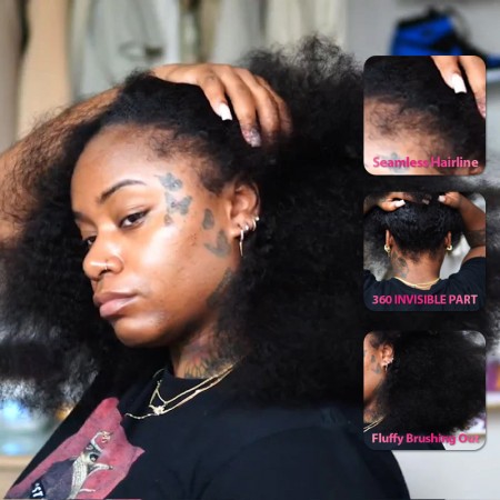 ISEE HAIR Kinky Curly Bundles Deal Soft Bouncy Curly Hair Weaves
