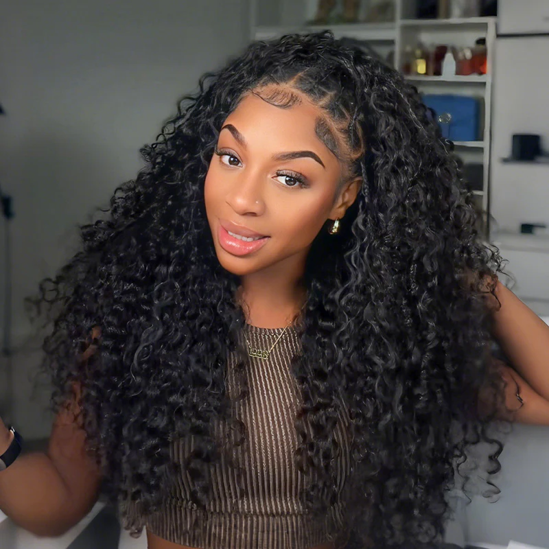 Burmese Curly Feather Crochet Braid Human Hair