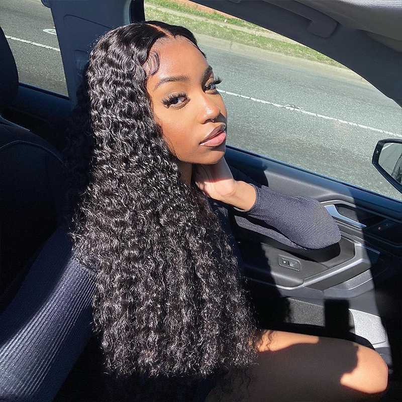 Invisible HD Lace Wig Deep Curly Melt Lace Wig | ISEE HAIR