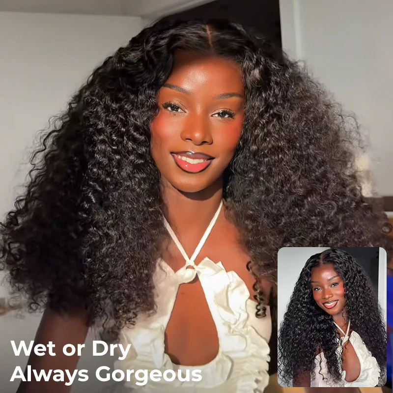 M-Cap 9x6 Burmese Curly Wear Go Glueless Wig