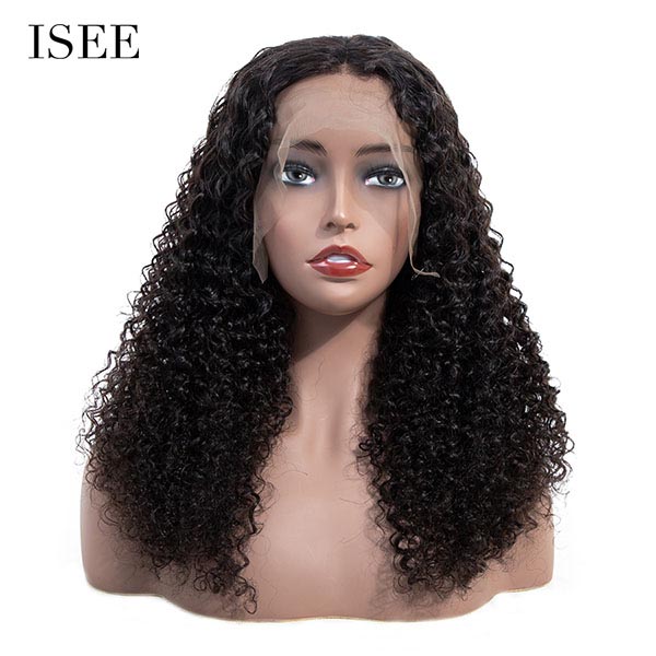 ISEE HAIR Kinky Curly 360 Lace Wigs 100% Human Virgin Hair 360 Wigs