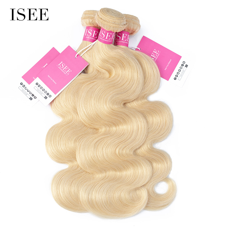 Color 613 Blonde Body Wave Bundles Deal Double Weft Human Virgin Hair