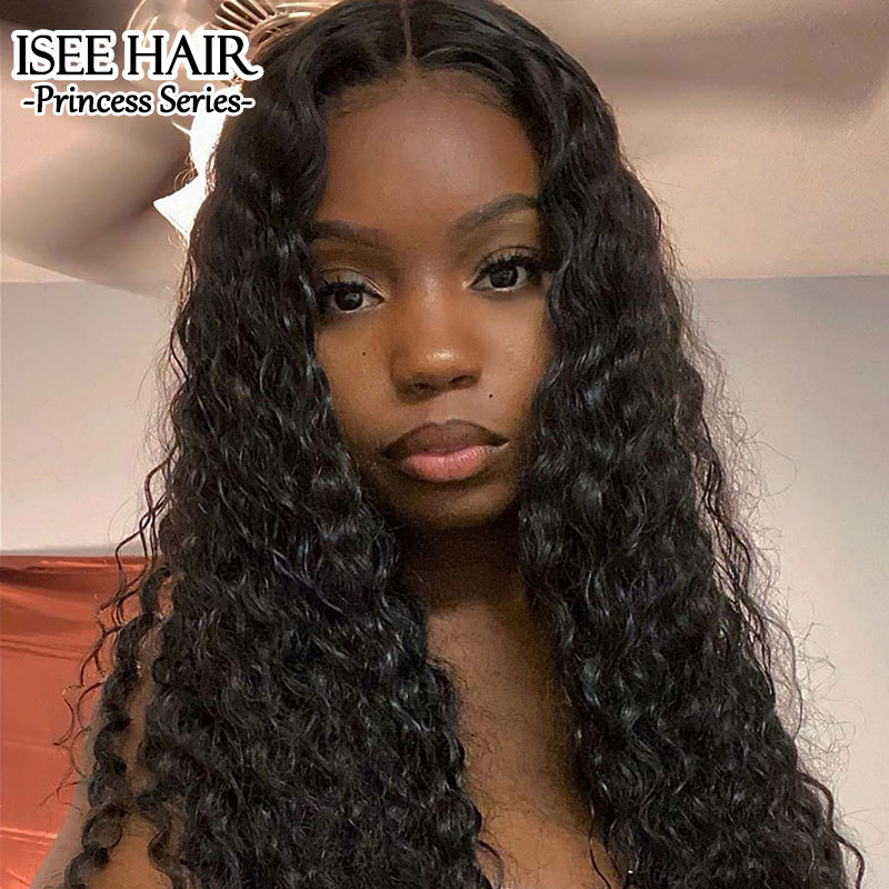 ISEE HAIR New Arrival Upart Wig , Natural Black Water Wave Wigs