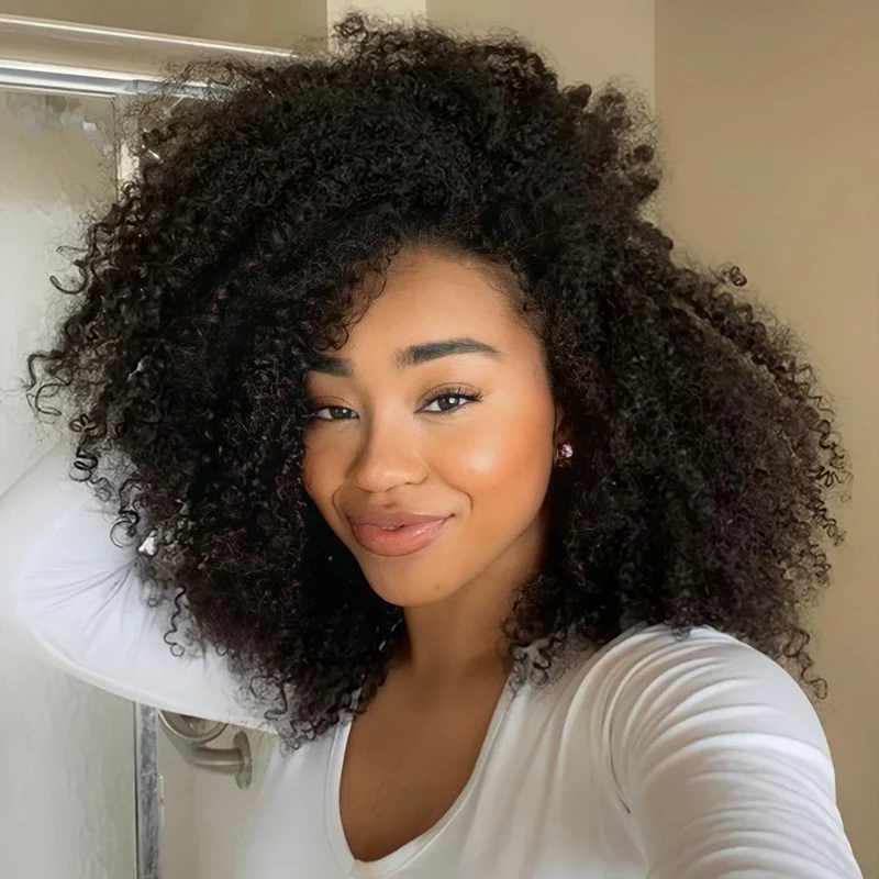 3 IN 1 HALF WIG Afro Curly Flip Over Wig