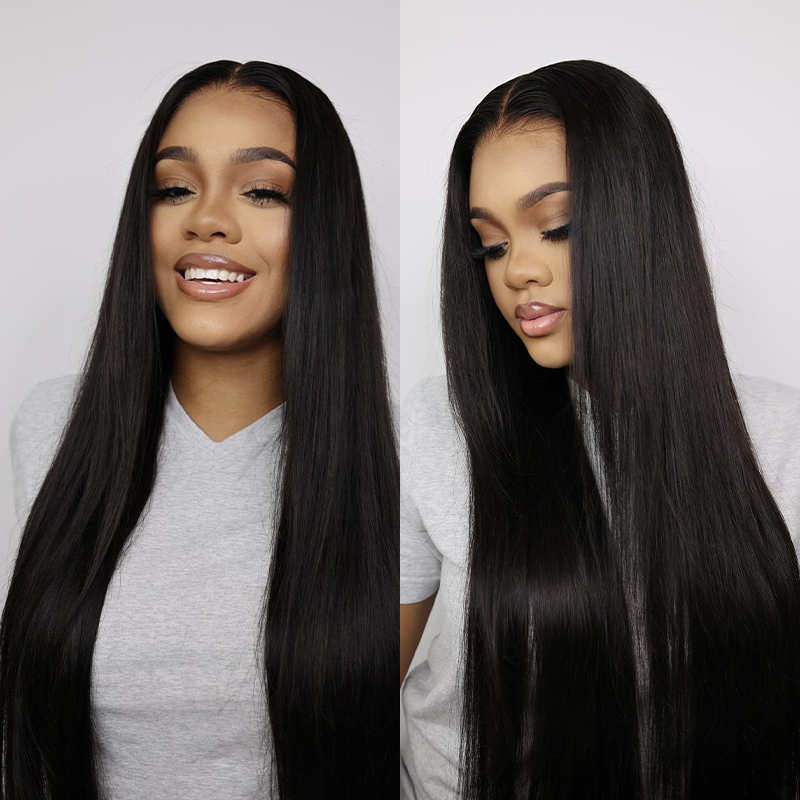 Flash Sale M-Cap 9x6 Skin Lace Wear Go Straight Pre-Cut HD Lace Wig With Pre-Bleached Tiny Knots 180% Density