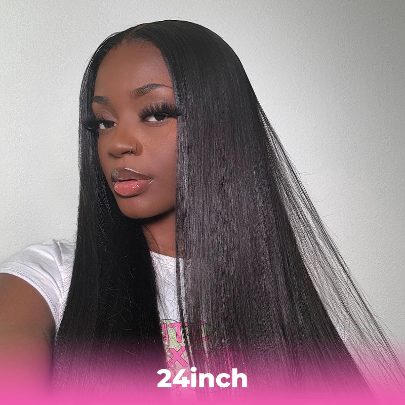 skin lace 24 inch Straight ISEE Block Wig