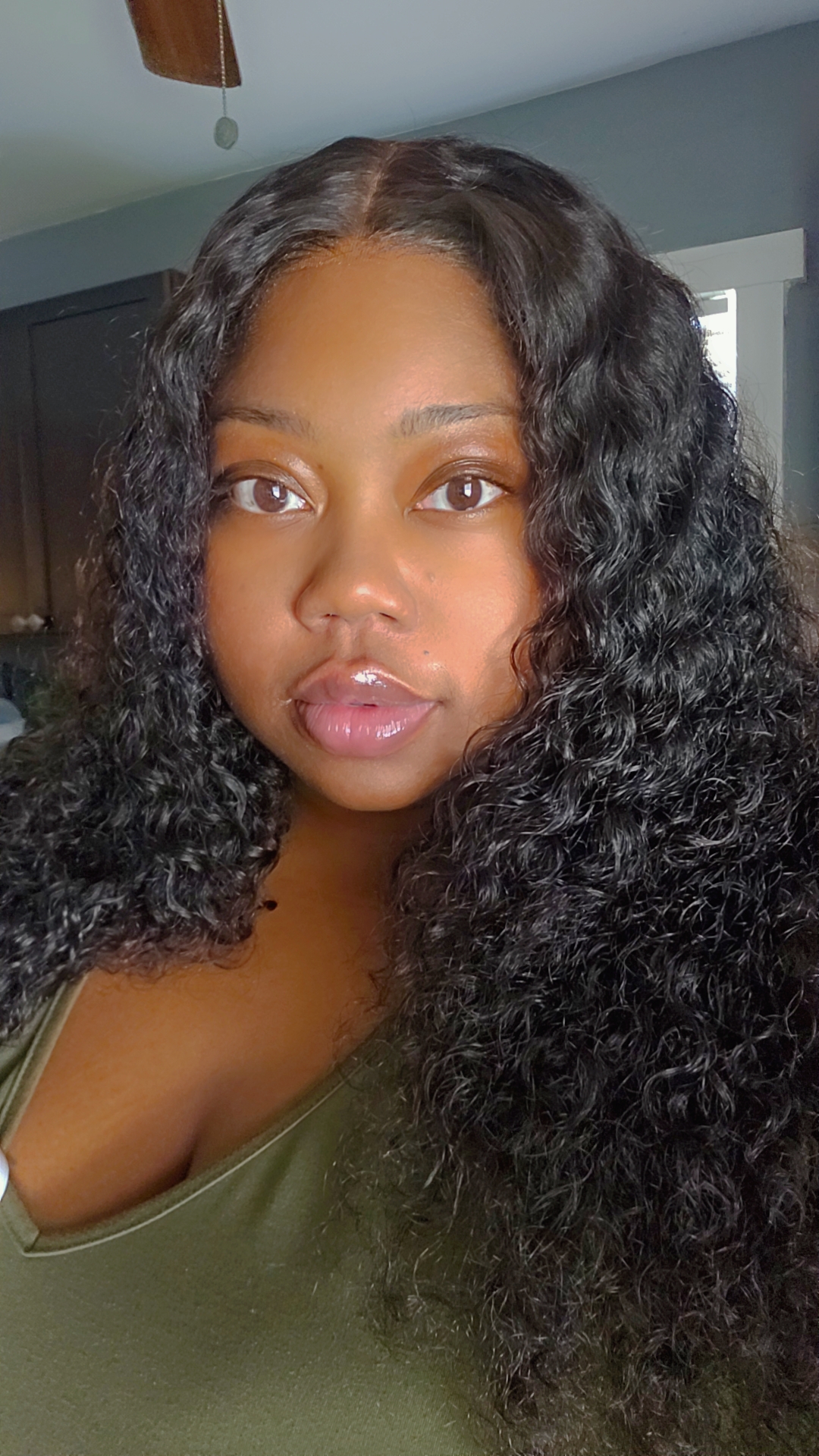 ISEE M-Cap Deep Curly 9x6 Pre-Bleached Tiny Knots HD Lace Wear Go Glueless Wig