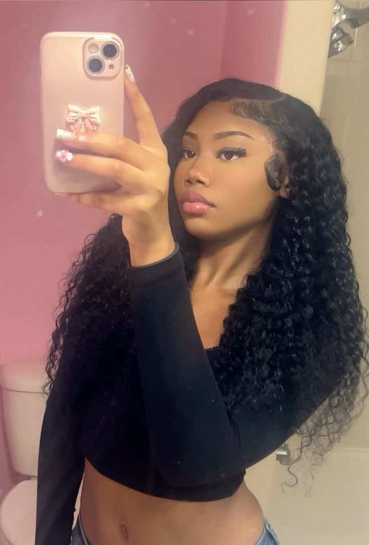 ISEE Invisi Draw-strings Deep Wave 13x6 HD Full Lace Frontal Pre-Cut Pre-Plucked Natural Hairline Wear Go Wig