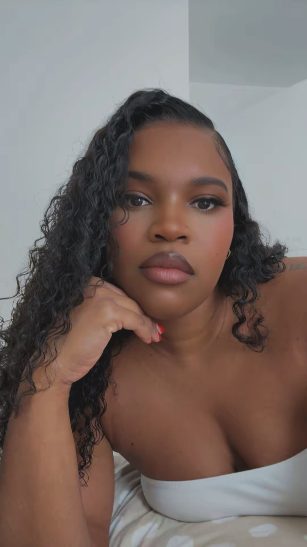 ISEE Invisi Draw-strings Deep Wave 13x6 HD Full Lace Frontal Pre-Cut Pre-Plucked Natural Hairline Wear Go Wig