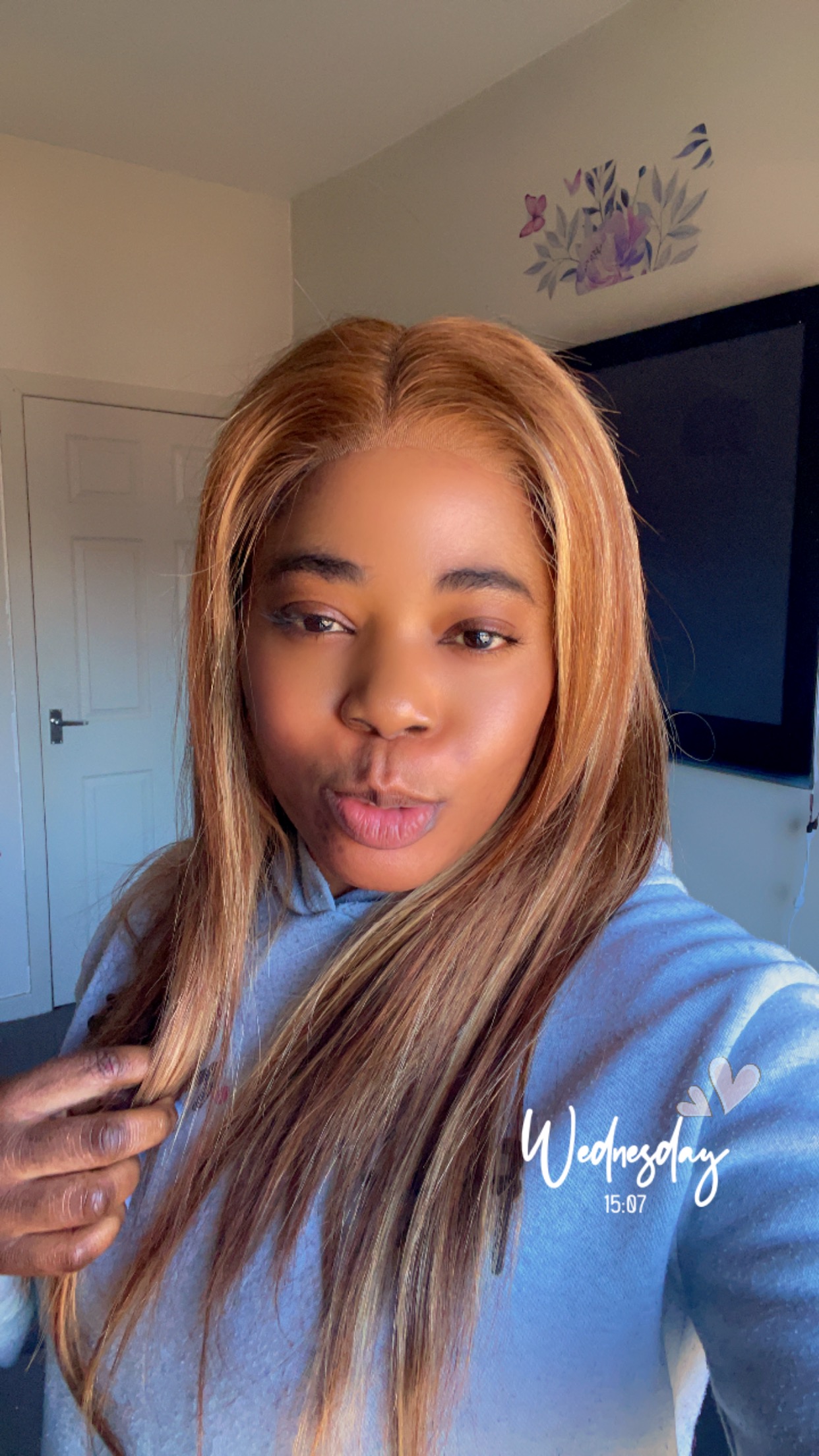 ISEE HAIR Wear Go Highlight Brown Wigs Silky Straight Pre-plucked Glueless Lace Wigs