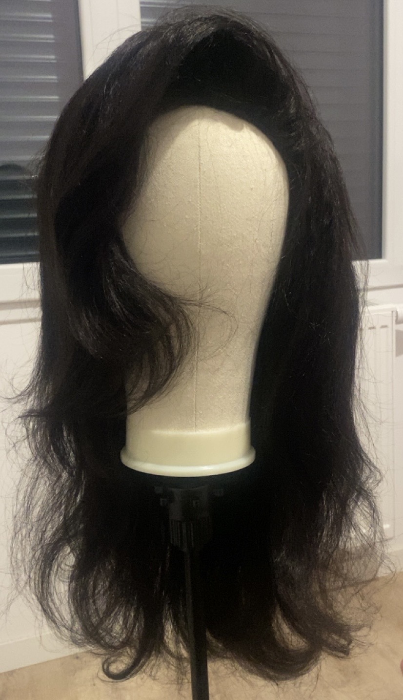 [WEAR GO HALF WIG] ISEE New In Pre-Styled Layered Cut Yaki Straight Half Wig InvisiFit Strap Flip Over Wig