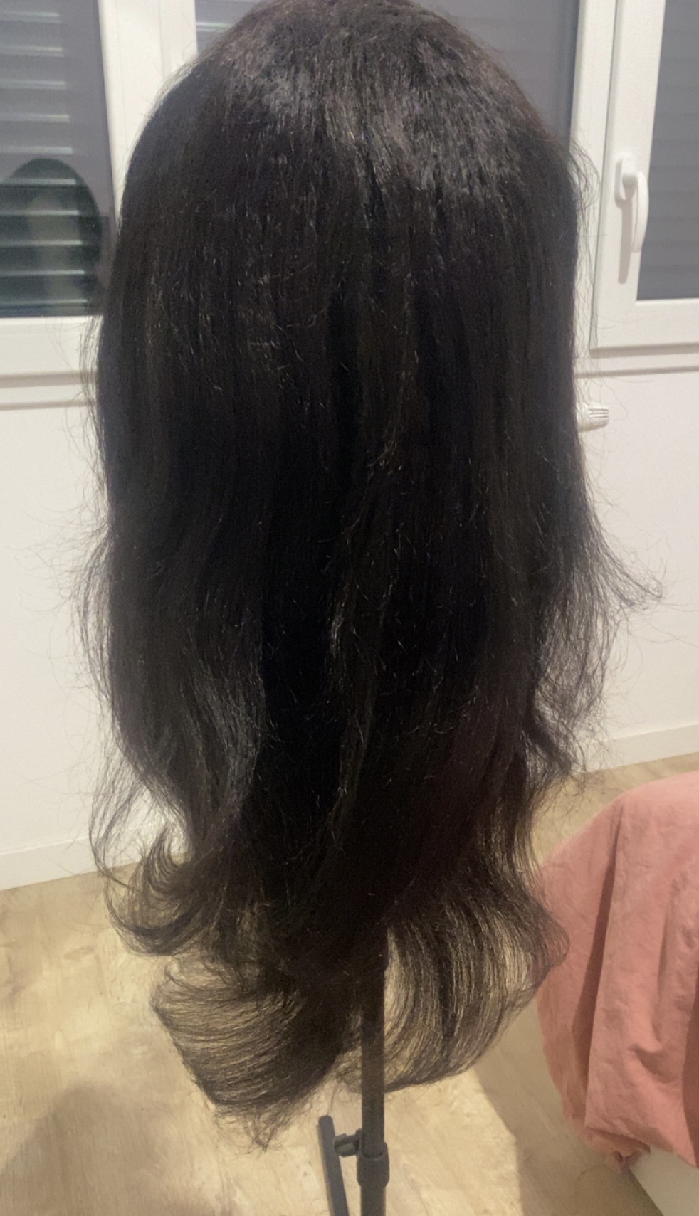 [WEAR GO HALF WIG] ISEE New In Pre-Styled Layered Cut Yaki Straight Half Wig InvisiFit Strap Flip Over Wig