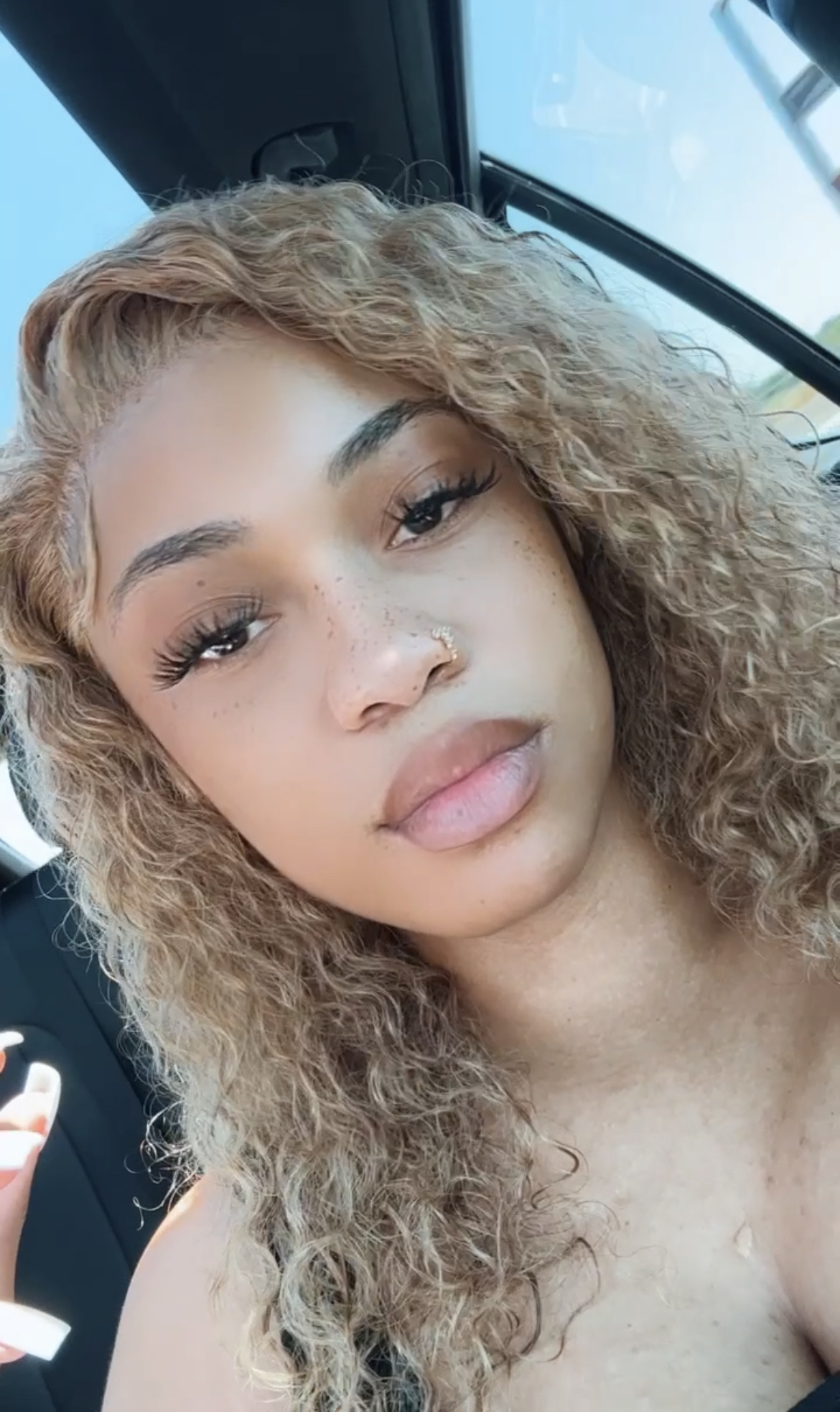 Honey Blonde Water Wave Color Wig Pre Plucked Transparent Lace